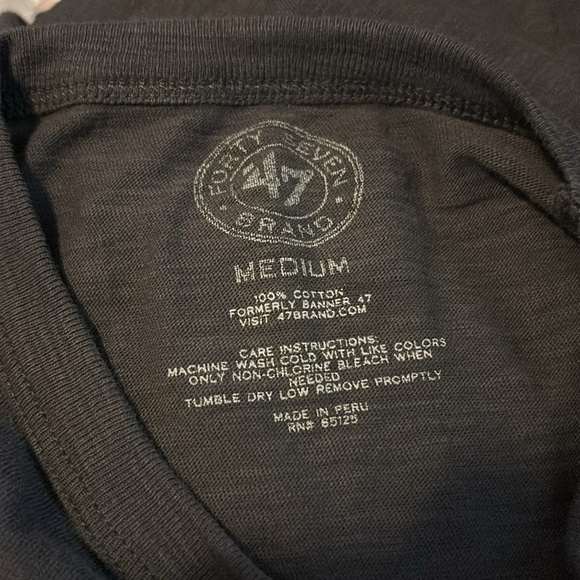 ‘47 Boston Red Socks men's gray long sleeve graphic t-shirt size medium - Picture 8 of 8